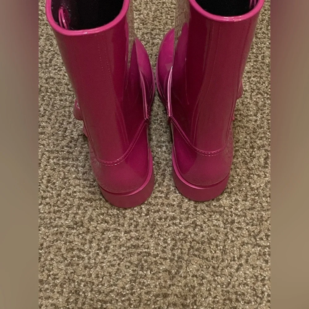 Valentino RED Rain Boots | Girls | Pink | Size 37 | Mid Calf